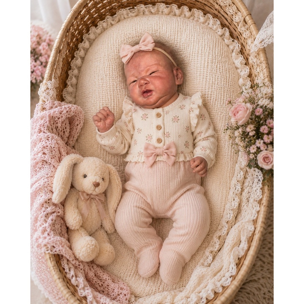 Elisa Marx Elwyn Reborn Baby Doll Realistic Hand Painted Weighted Cloth Body 22"
